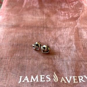 Retired James Avery Heart Stud Earrings